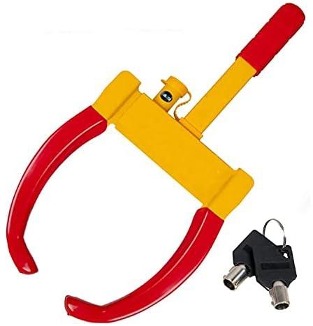 Auto Oprema® Heavy Duty Anti Theft Wheel Lock Clamp Anti-Theft Towing Parking Boot Tire Claw Adjustable for Auto Car Truck with Two Keys