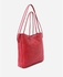 Spring Plain Leather Bag - Dark Red