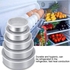 5 Pcs Stainless Steel Refrigerator Box Set - High Quality - Food Save