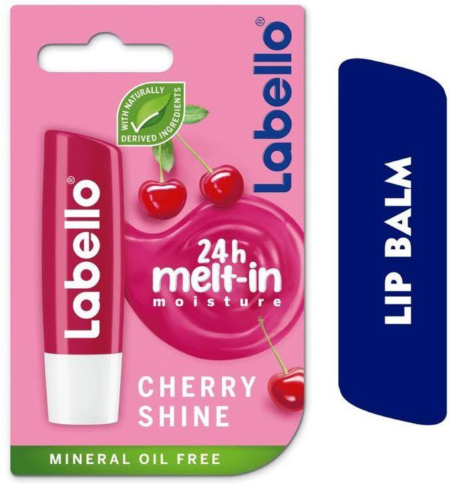 Labello Lip Balm, Moisturising Lip Care, Cherry Shine 4.8g