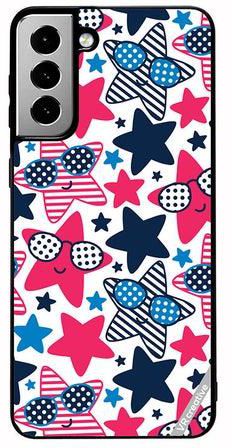 Protective Case Cover For Samsung Galaxy S21 FE 5G Star Pattern Vector Design Multicolour Multicolor