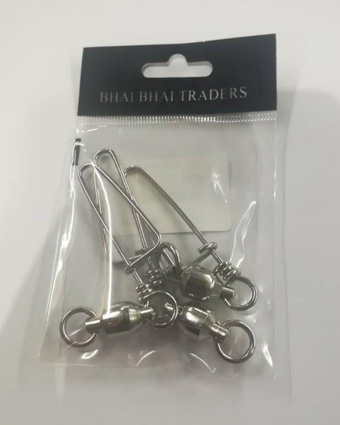 Ball Bearing Fishing Swivel With Duo Lock Snap For Trolling – Size 8