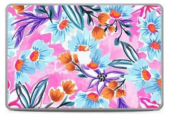 Blue Flowers 3 Skin Cover For Macbook Pro Touch Bar 2016 Multicolour