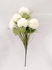 Artificial Flower Bouquet Chrysanthemum 6Flowers White
