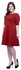 Faballey Curve Go Glam Skater Dress Red XL