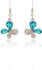 Mysmar White Gold Plated Sky Blue Crystal Butterfly Jewelry Set [MM398]