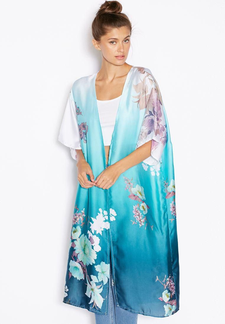 Printed Longline Kimono