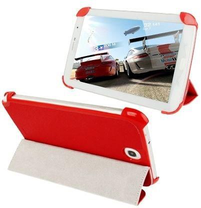Belk 3 fold leather case for the Apple iPad Mini [Red]