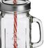 SG Glass Jar W/Lid & Straw (450 ml)
