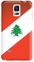 حافظة بريميم سهلة التركيب بتصميم رفيع ولامع لهواتف سامسونج جلاكسي نوت 4 من ستايليزد - علم لبنان