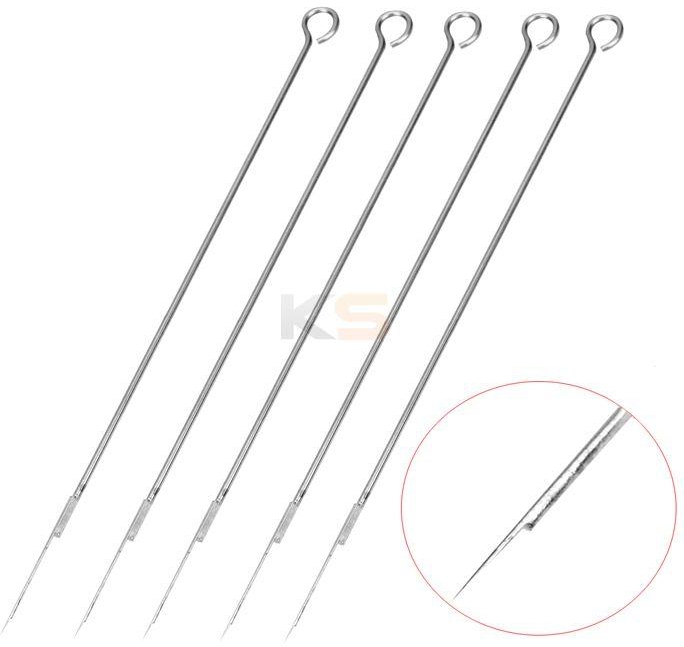 1RL Disposable Tattoo Needles 304 Medical Stainless Steel 5PCS- Silver