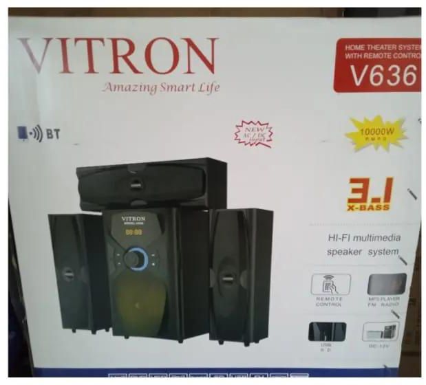 Vitron 636 HOME THEATER SPEAKER SYSTEM BLUETOOTH SPEAKER 10000W 3.1CH