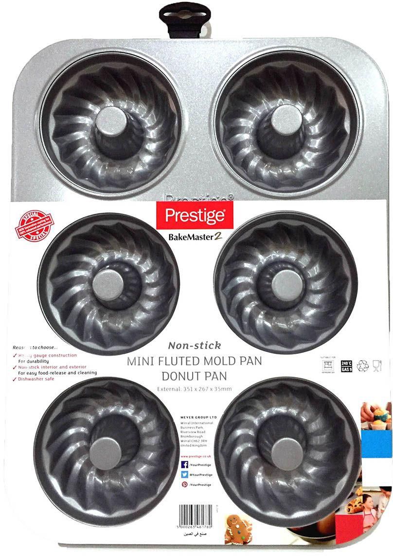 Prestige Bakemaster 2 Non-Stick Mini Fluted Mold Pan, PR46178