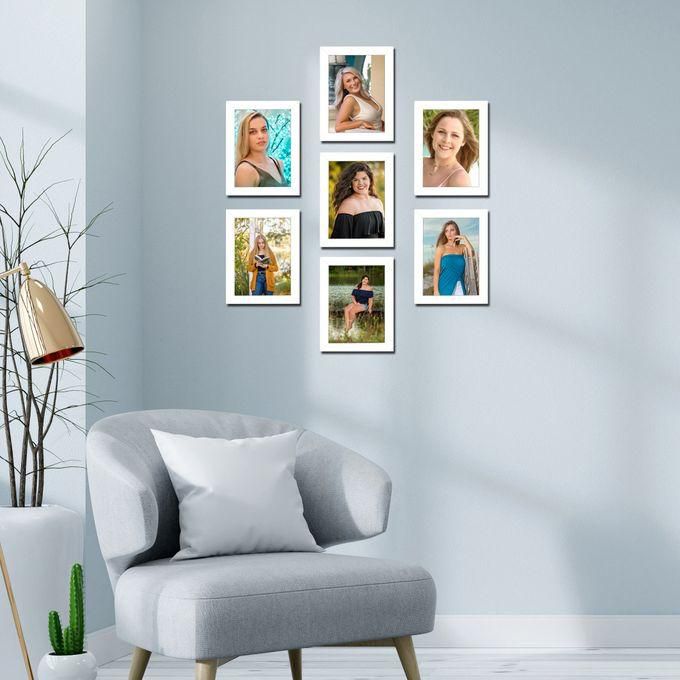 Art 7 Photo Frames, White , Modern, 15X21 Cm (stand Or Wall) Home Decoration(1)