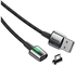 Baseus 801202988A Zinc Magnetic Micro USB Charging and Data Transmission Cable, 2.4A, 1 Meter - Black