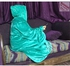 Mintra Super Soft Blanket Cape/Hoodie - One Size Fits All - 1 Pc - Turquoise