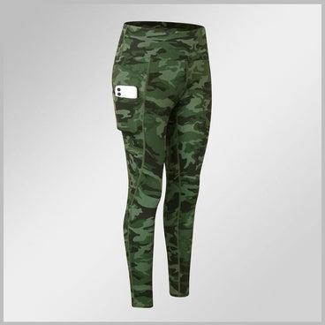 High Waist Pocket Detailed Leggings Army Green