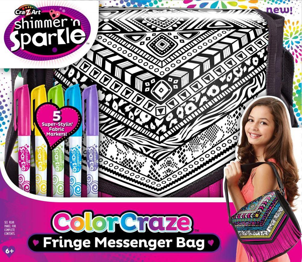 Cra Z Art Funky Color Craze Fringe Messenger Bag