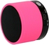 Metal mini Bluetooth speaker portable with FM radio HF TF Memo Card Pink