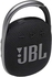 JBL Clip 4 Portable Bluetooth Speaker, 10H Battery, Black, JBLCLIP4BLK