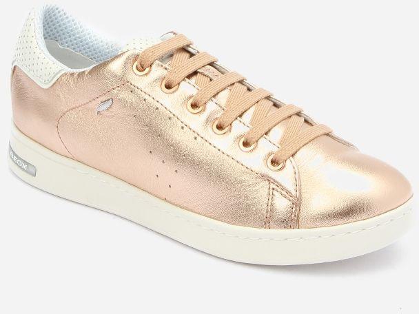 Geox Lace Up Sneakers - Rose Gold