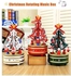 Universal 2-in-1 Wooden Christmas Tree Rotating Music Box Toys Kids Christmas Gift 8.7inch