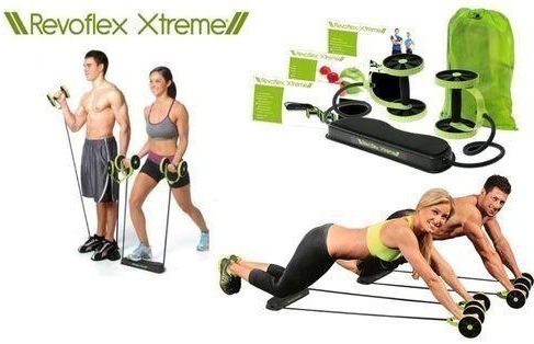 Generic Home Total Body Fitness Gym Revoflex Xtreme Abs Trainer Resistance Exercise Abdominal Trainer Body Resistance Workout Training Tonning Machine Gym Exercise ABS