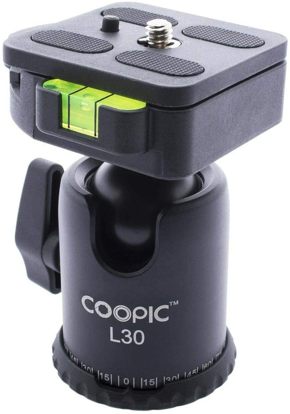 Coopic L30 Professional Camera Video Tripod Fluid Ball Head 360 Degree Rotating Panoramic Ballhead For Benro Manfrotto Gitzo