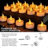 24 Flameless Tea Lights & 24 Butterfly Shape Luminary Bag Set, Battery Operated LED Tea Lights & Butterfly Luminary Bags, Fake Candles with Realistic Flame for Wedding, Party, Christmas