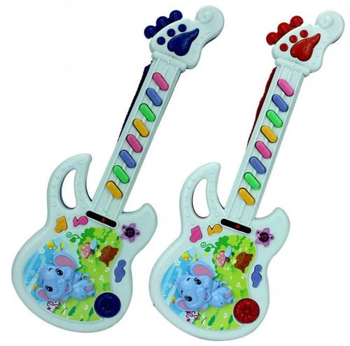 Baby Acoustic Elephant Guitar Musical Instrument Toys Learning Developmental Electron Toy Baby Early Educational Christmas Gifts