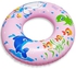 حلقة سباحة على شكل سمكة وشخصيات البحر الوردية ، عوامة خصر قابلة للنفخ ، مقاس كبير "80 سم" ، ألعاب مائية مرحة للأولاد والبنات