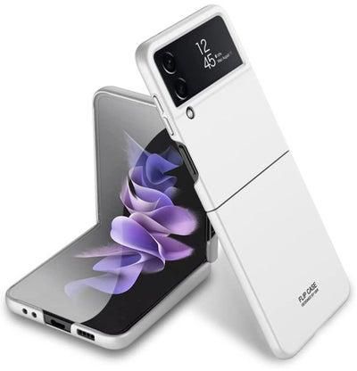 for Samsung Galaxy Z Flip 4 Case Premium Slim PC Hard Shockproof Protection Cover Matte Fold Case for Samsung Galaxy Z Flip 4 5G (White)