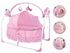 Primi Baby Rocking Bed With Mosquito Net-PINK