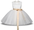 Girls Dress Princess White Lace Flower Girl Dress 4-10 Years