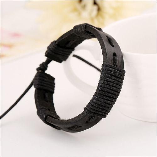 Leather Cord Braided Bracelet