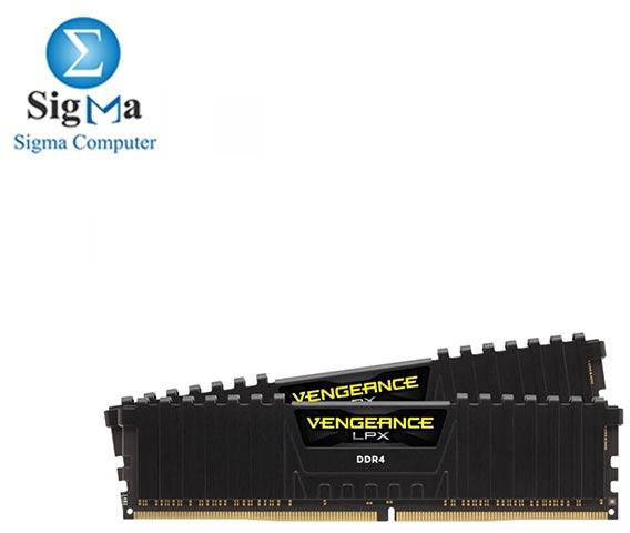 Corsair VENGEANCE LPX DDR4 RAM 32GB 2x16GB 3200MHz CL16 Intel XMP 2.0 Computer Memory - Black CMK32GX4M2E3200C16