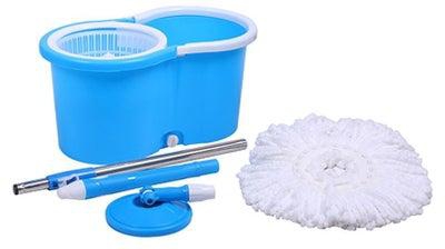 360° Rotating Mop With Bucket Dual Mop Heads Use Squeeze Rotating Mop To Quickly Dispensing Rag Floor Mop And Washing Floor Mop