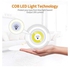 مصابيح LED لاسلكية COB | سطوع قابل للتعديل لجدار الإضاءة الليلية للخزانة المظلمة مع مؤقت (أبيض) - مجموعة من 3 مصابيح وجهاز تحكم عن بعد
