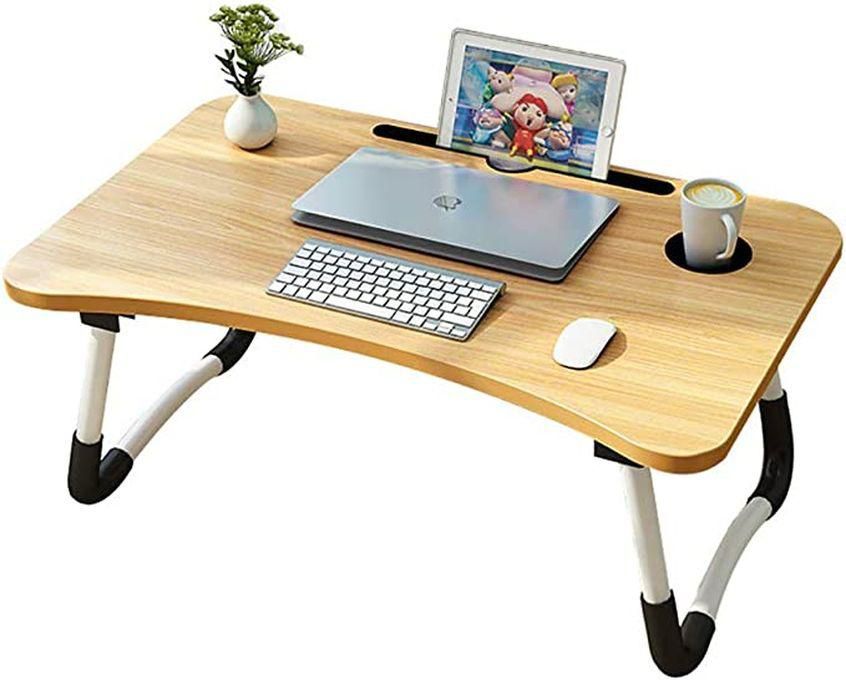 Portable Table & Lapdesk - 60Cmx40Cm - Brown