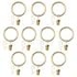 SYRLIG Curtain ring with clip and hook, brass-colour, 38 mm - IKEA