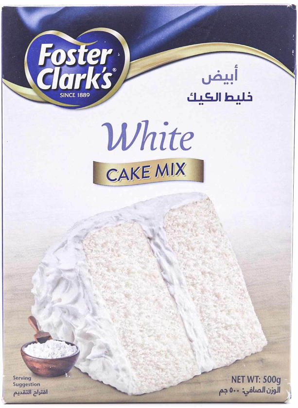 فوستر كلاركس خليط الكيك أبيض 500 جرام