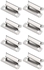 Azonee for Ender 3 Glass Bed Clips Clamp, 8 Pcs 3D Printer 7mm Stainless Steel Silver Bed Clips Clamp for Ender 3 Series Ender 5 Series CR-10 Series Heated Bed Platform