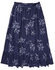 American Eagle Women U-0312-4575-410 Button-Front Tiered Midi Skirt