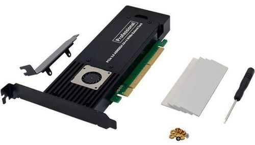 Generic ASM2824 PCI-E X8 X16 Adapter Card 4-Channel NVME SSD Conversion Card