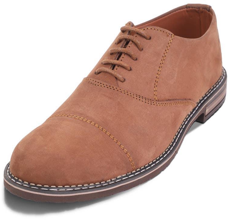 Get Lasec Oxford Genuine Chamosite Leather Shoes For Men with best offers | Raneen.com