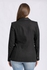Esla Single Buttoned Linen Blazer - Black