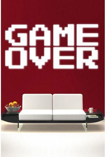 Generic Game Over Wall Quote Wall Quote Wall Sticker Decal