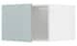 METOD Top cabinet for fridge/freezer, white/Kallarp light grey-blue, 60x40 cm - IKEA