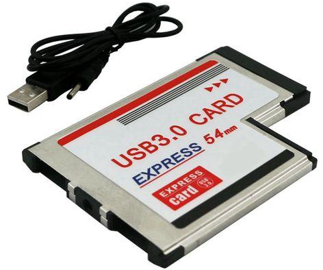Express Card 54mm to USB 3.0 X 2 Port Expresscard PCI-E