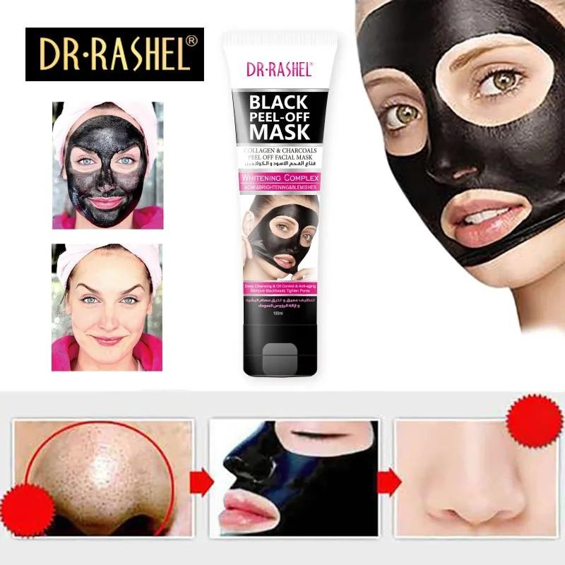 DR RASHEL Suction Black Mask Nose Blackhead Remover Peel Off Facial Mask Acne Treatment Collagen With Bamboo Charcoal